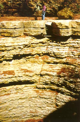 Natural plug hole during the dry season