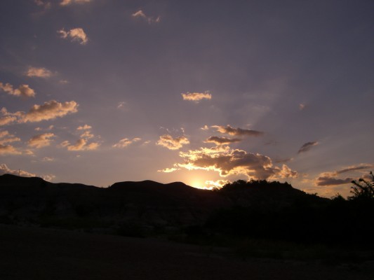Canyon sunset