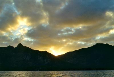 Sunset at the lake