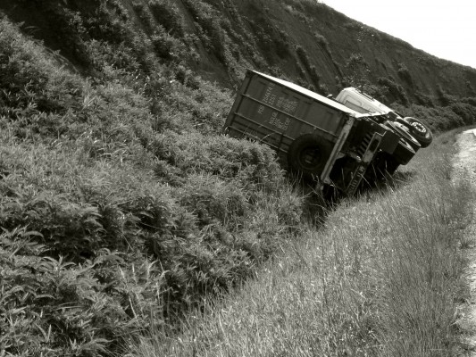 Abandoned truck