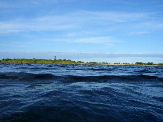 River leading into the sea