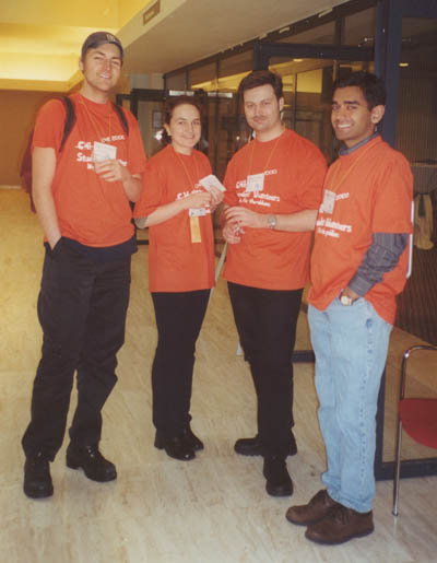 Well, hanging out in this case.