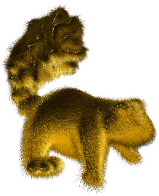 Throughout the project, I used this squirrel (that i modeled after a picture I took on Vancouver Island) to demonstrate the software